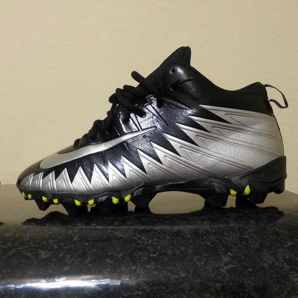 Nike Alpha Football Cleats Men;s 11 Black Silver 8787122-001 - Picture 9 of 15